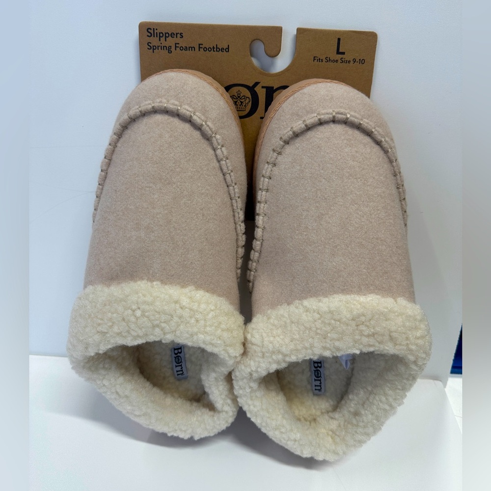 Born Slippers-Size Large, new with tags